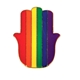 Rainbow Lucky Hand Pin